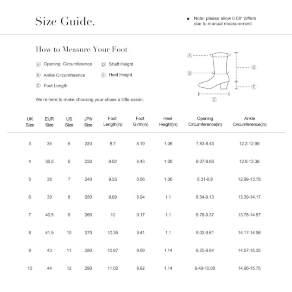 Cowgirl Boots Mid Calf Western Boots - Picture 6 of 9